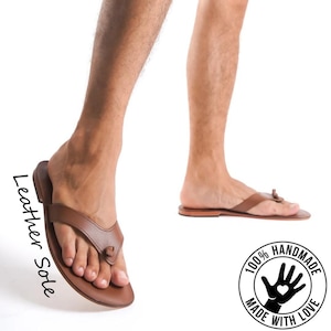 Handmade Greek Men Sandals, Summer Men&#39;s shoes, Mens leather slides, Minimalist leather sandals, Criss cross leather slippers, Men sandals