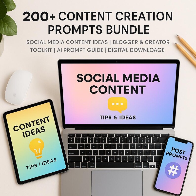 Content Creation Prompts Bundle: Chatgpt AI Prompts for Blogs, Social ...