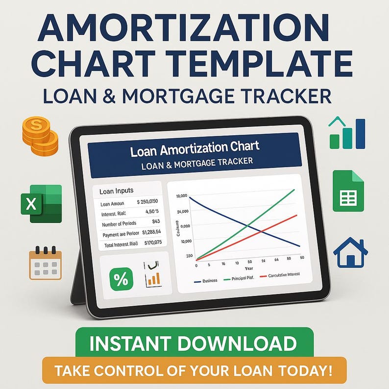 Loan Amortization Schedule: Excel Mortgage Calculator With Charts ...
