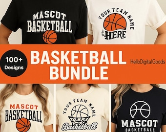 Pacote SVG de basquete: mais de 100 designs de basquete, dia de jogo de basquete, camisa de time, citações de treinadores e mães de jogadores de basquete, arquivos de corte Cricut de basquete