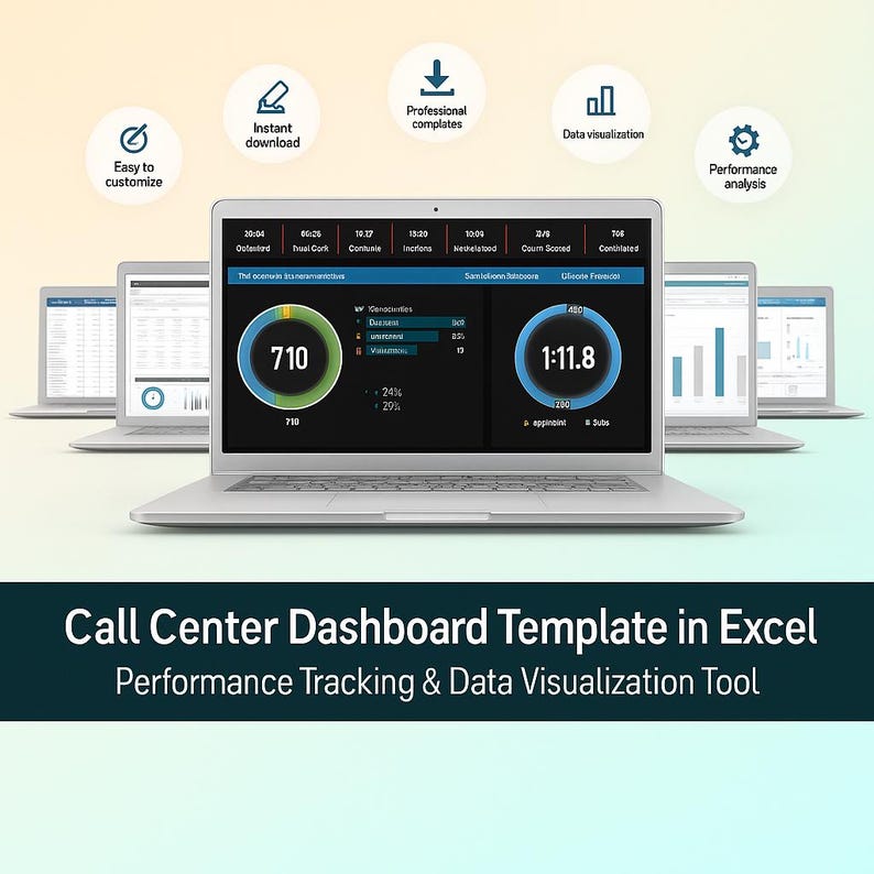Excel Call Center Dashboard Template: Performance Tracking & Data ...