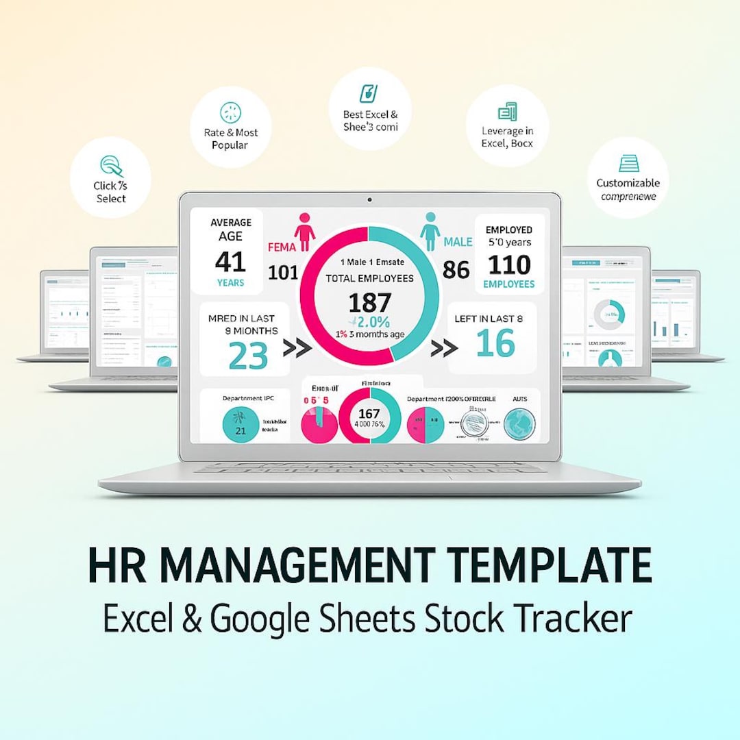 HR Project Management Dashboard Excel Template | Employee Training ...