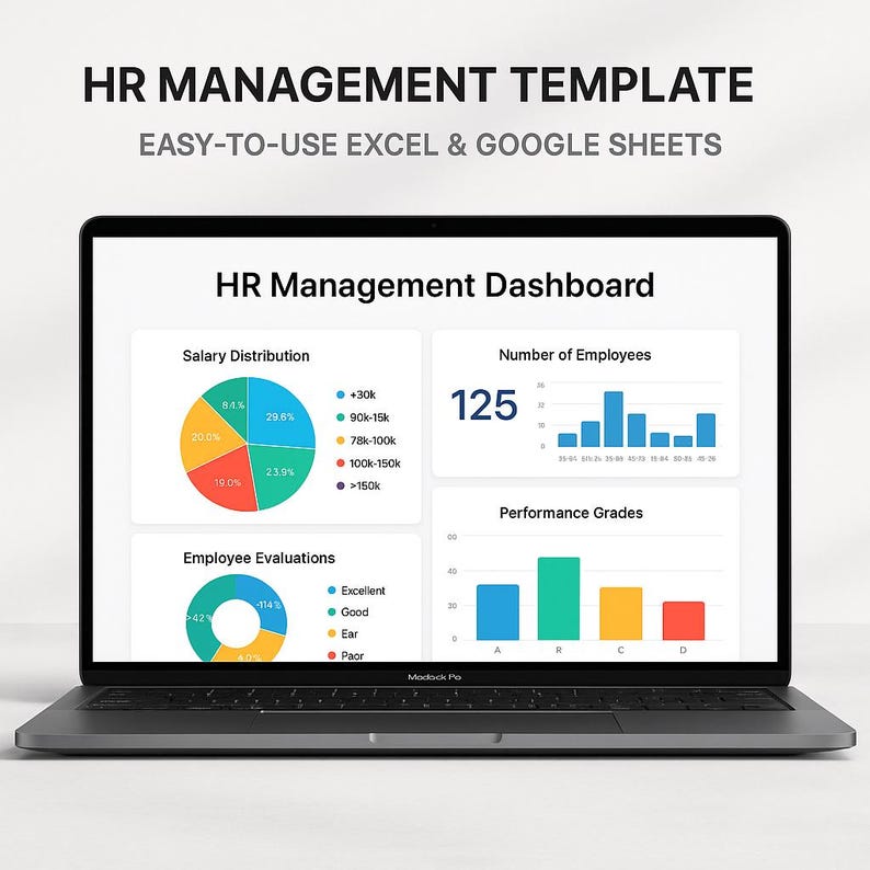 HR Project Management Dashboard Excel Template | Employee Training ...
