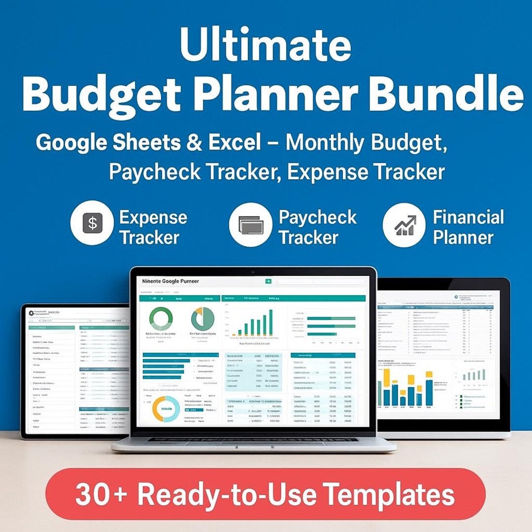 Budget Planner Bundle: Google Sheets & Excel Templates - Financial ...