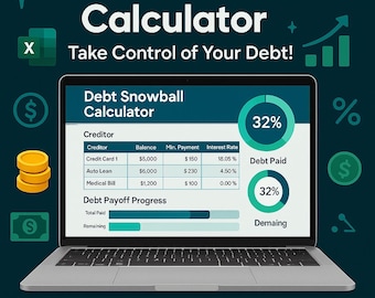 Debt Snowball Calculator: Editable Payoff Tracker (Excel & Google Sheets)
