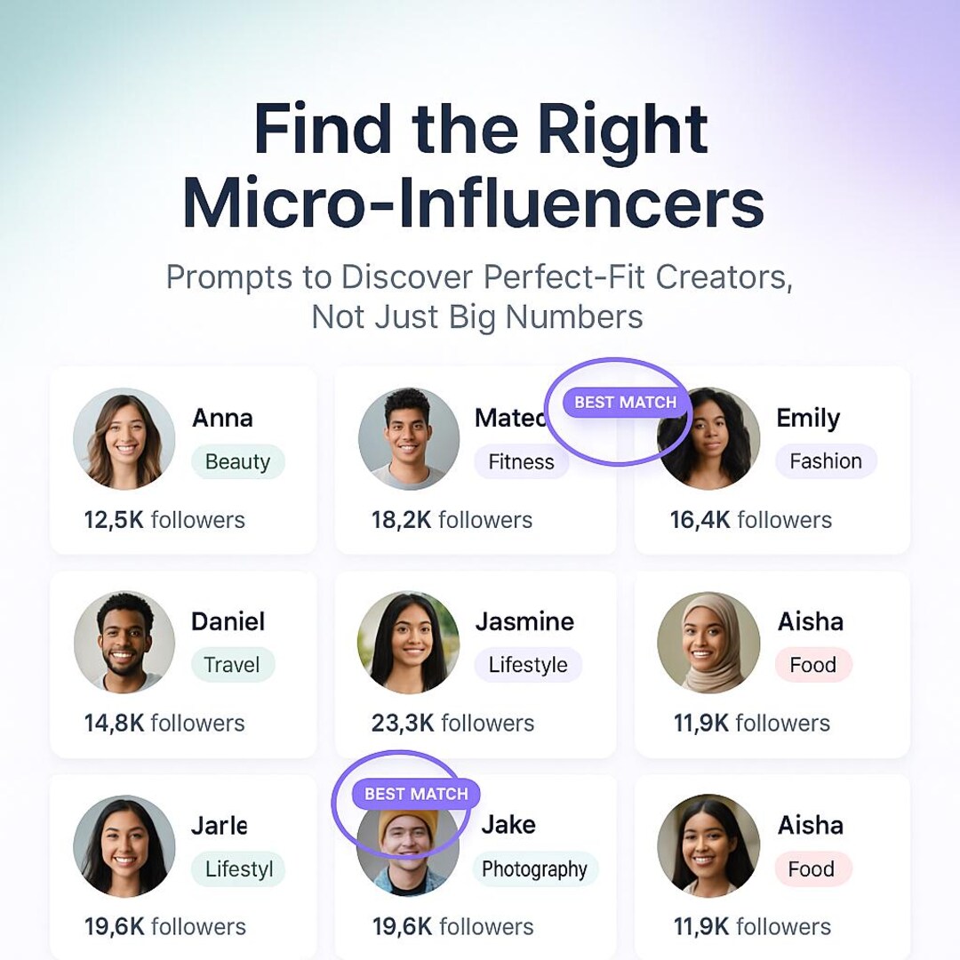 Micro-influencer Partnerships Prompts Bundle | Chatgpt Influencer ...