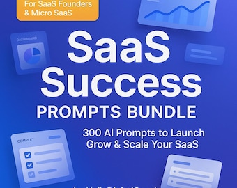 SaaS Success Toolkit | Growth Scripts for Software Founders, Product, Pricing & Marketing | Digital Download