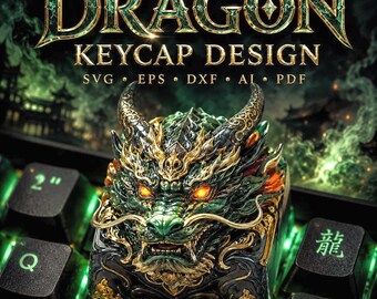 Artisan Keycap Digital Download | Samurai Katana Anime Keycaps | Resin Keycap Keyboard Caps Set
