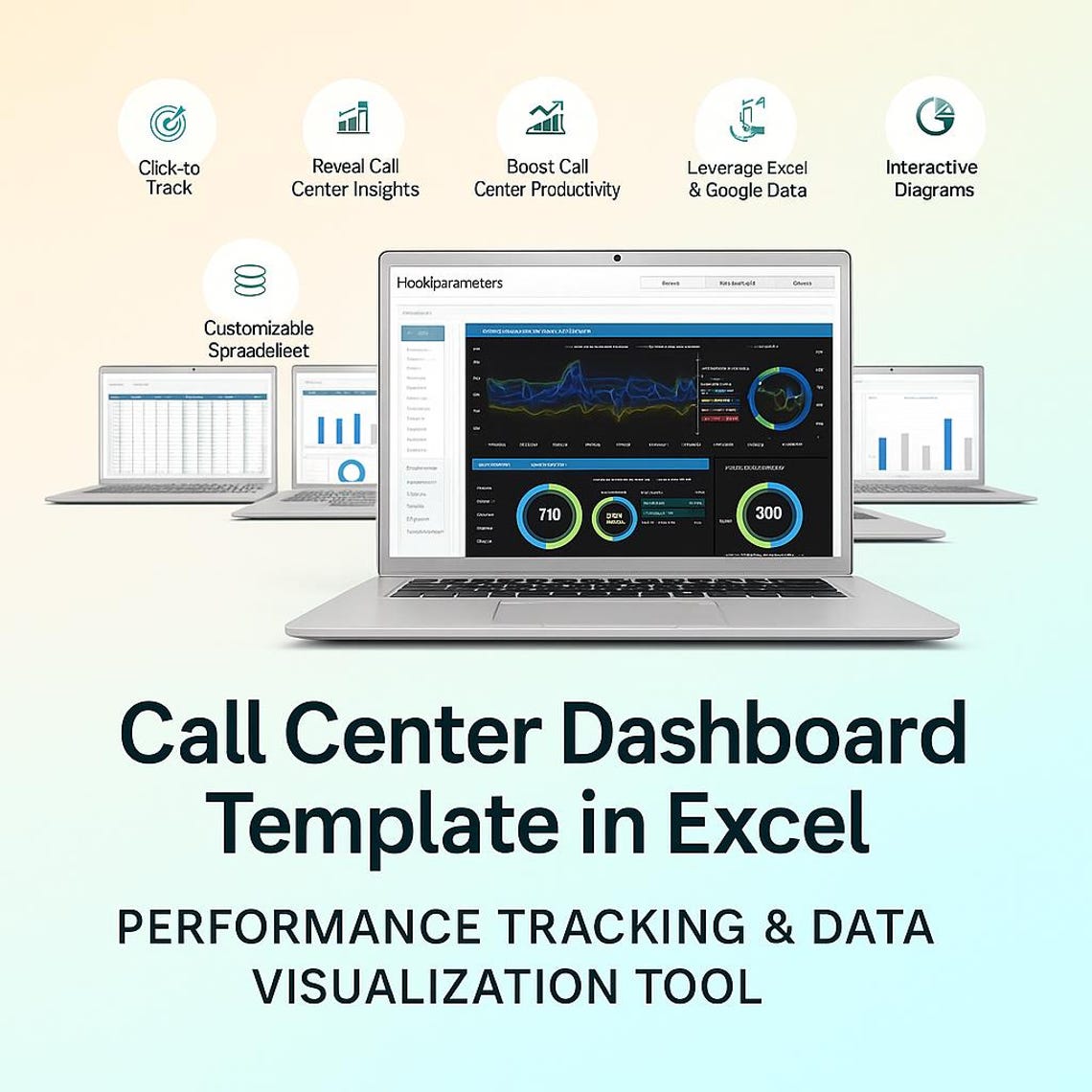 Excel Call Center Dashboard Template: Performance Tracking & Data ...