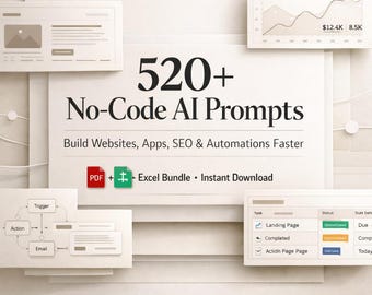No-Code Prompts Bundle: Website, App, SEO & Automation Toolkit