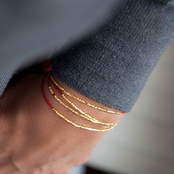 Buy Delicate Silk Bracelet, Minimalistic Bracelet, Wish Bracelet, Friendship  Bracelet. Online in India 