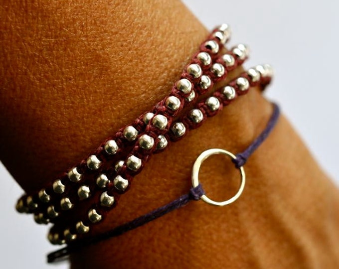 Good Karma Bracelet. Sterling Silver Circle Bracelet. Irish Etsy