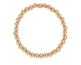 Gold Bead Bracelet in 14k gold