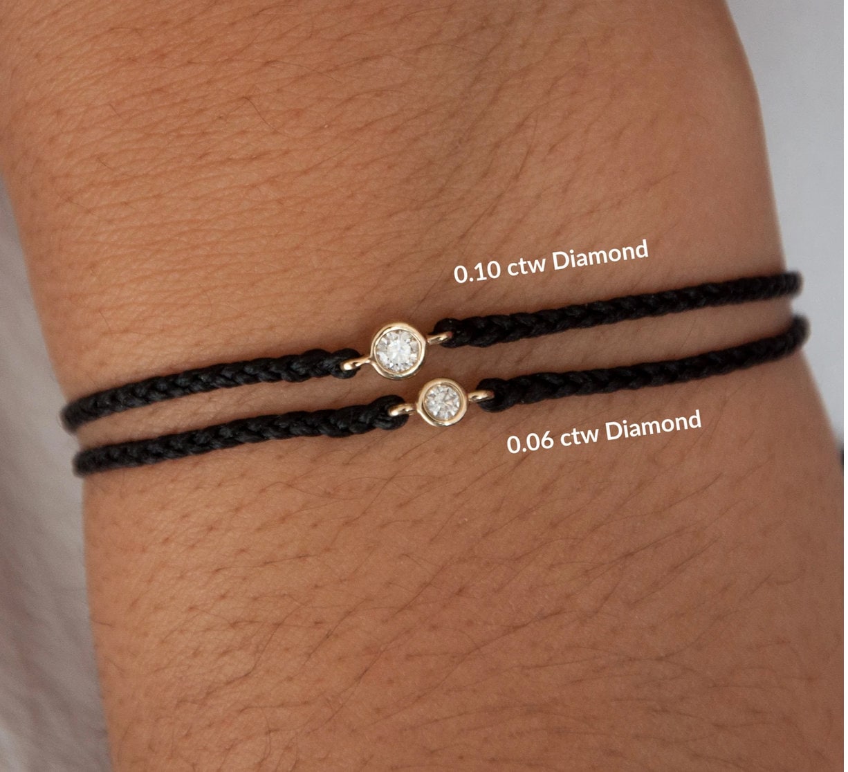 Red bracelet store with diamond
