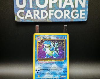 1999 Blastoise 1st Edition Shadowless Holographic Proxy Card