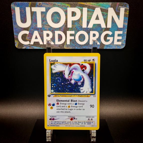 Lugia First Appearance Handmade PROXY/ORICA Neo Genesis 9 Rainbow Holography Applied on the Artwork Background - Etsy Lugia First Appearance Handmade PROXY/ORICA Neo Genesis 9 Rainbow Holography Applied on the Artwork Background - Etsy