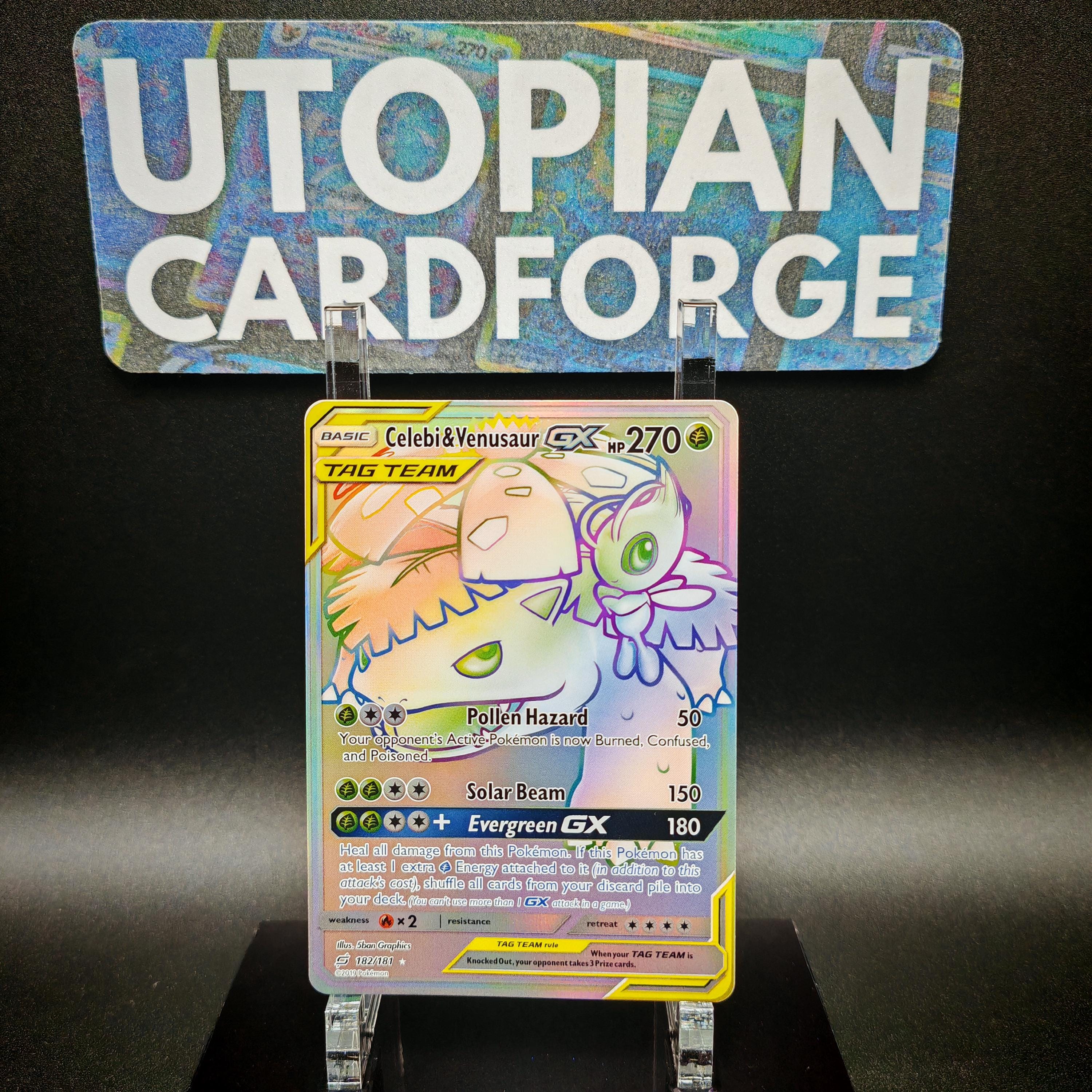 rainbow rare tag team cards Pokemon Cosmic Eclipse 251/236 Charizard & Braixen GX Tag Team Rainbow Rare main image 0