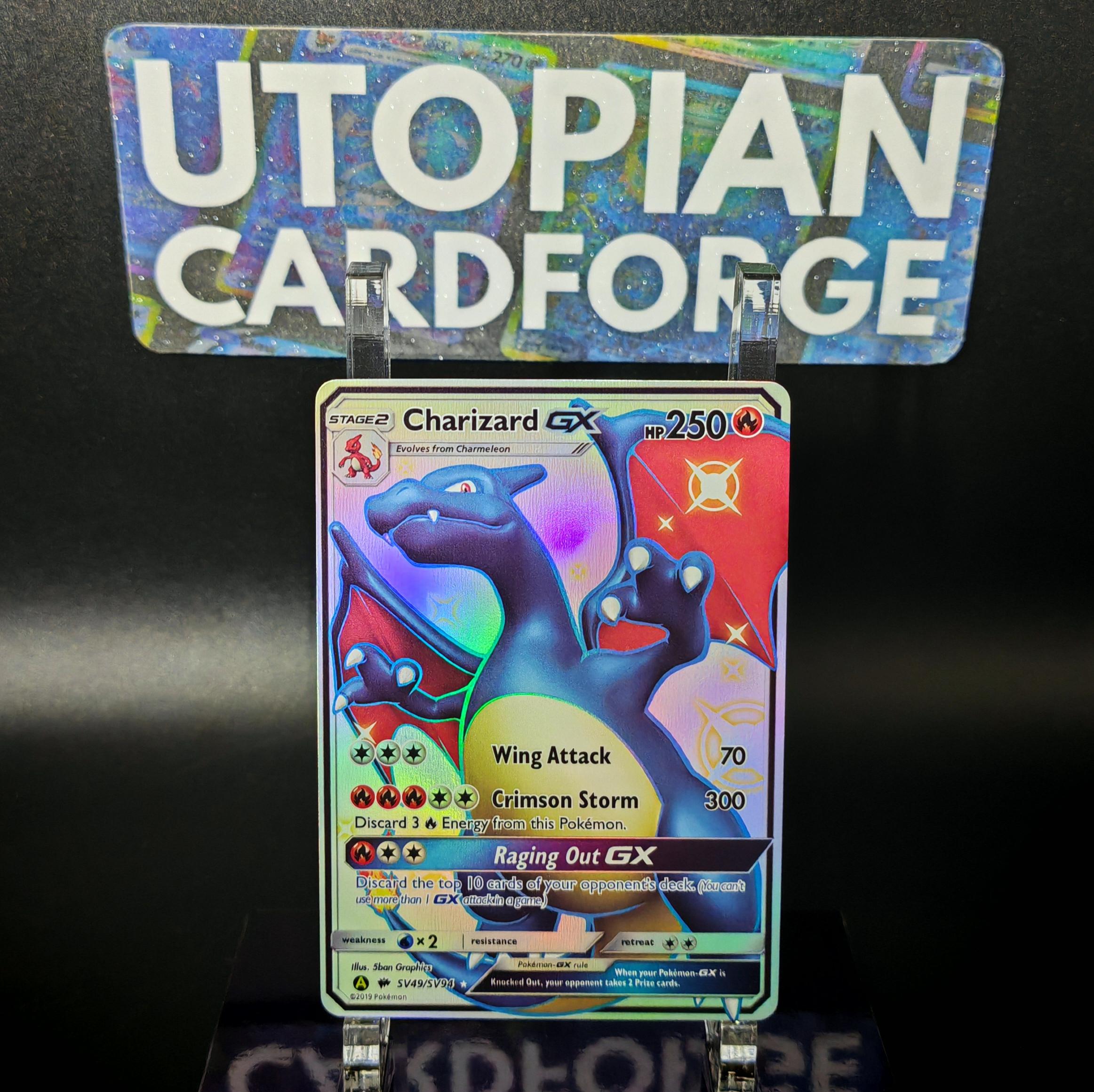 Charizard Vmax Rainbow Rare - Etsy