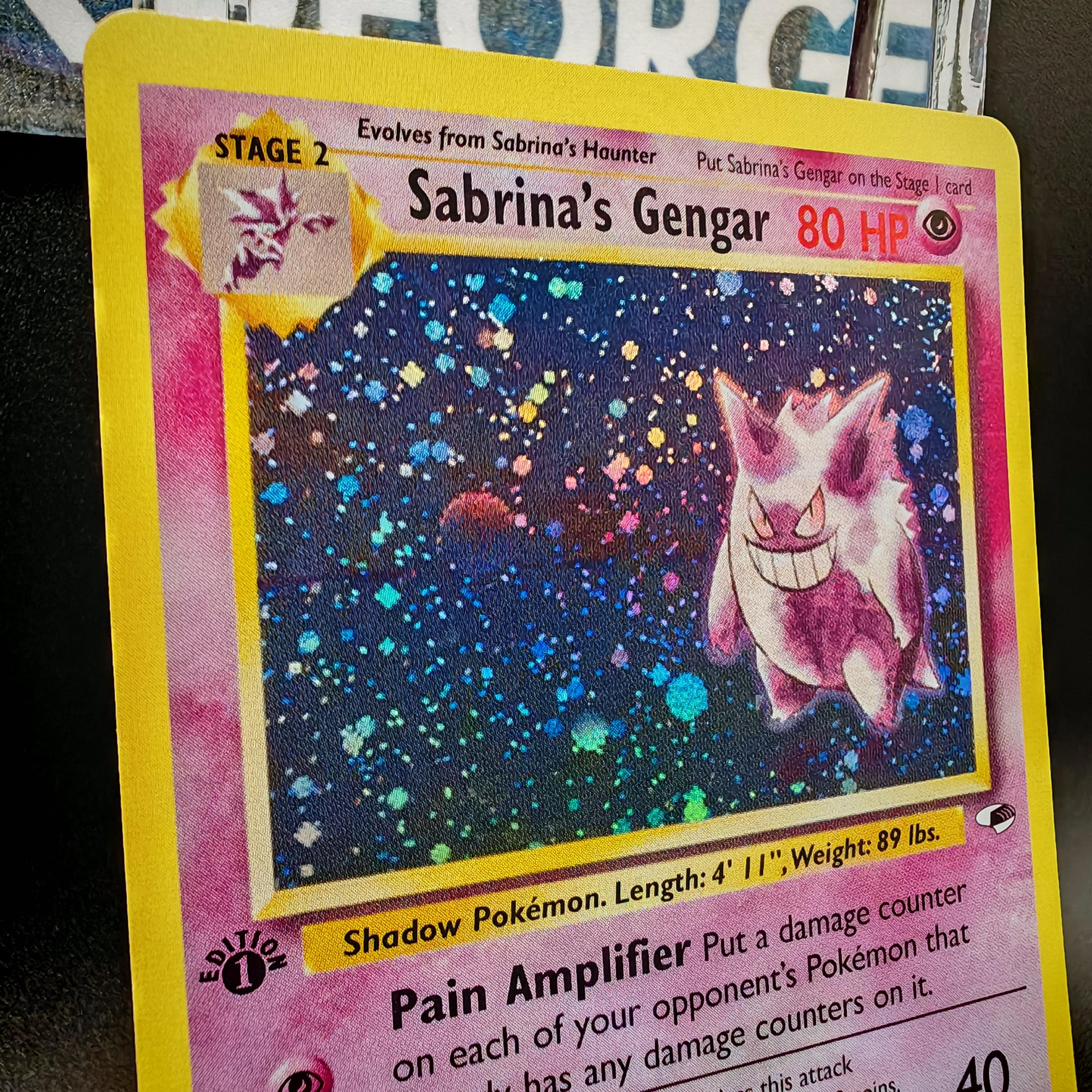 Sabrina's Gengar Holo Rare • Handmade PROXY/ORICA • Gym Heroes 14