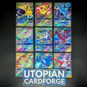 Legendary Eeveelutions Tag Team Gxs 9 Cards Bundle Custom Art • Handmade Proxy/Orica • Umbreon, Espeon, Leafeon, Glaceon, Sylveon, Eevee ex