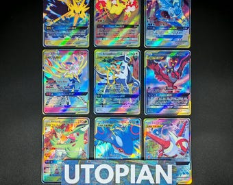 Legendary Eeveelutions Tag Team Gxs 9 Cards Bundle Custom Art • Handmade Proxy/Orica • Umbreon, Espeon, Leafeon, Glaceon, Sylveon, Eevee ex