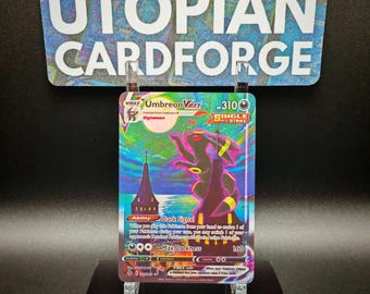 Umbreon VMAX Alt Art • Handmade PROXY/ORICA • Evolving Skies 215 • With Texture Pattern and Rainbow Holography applied