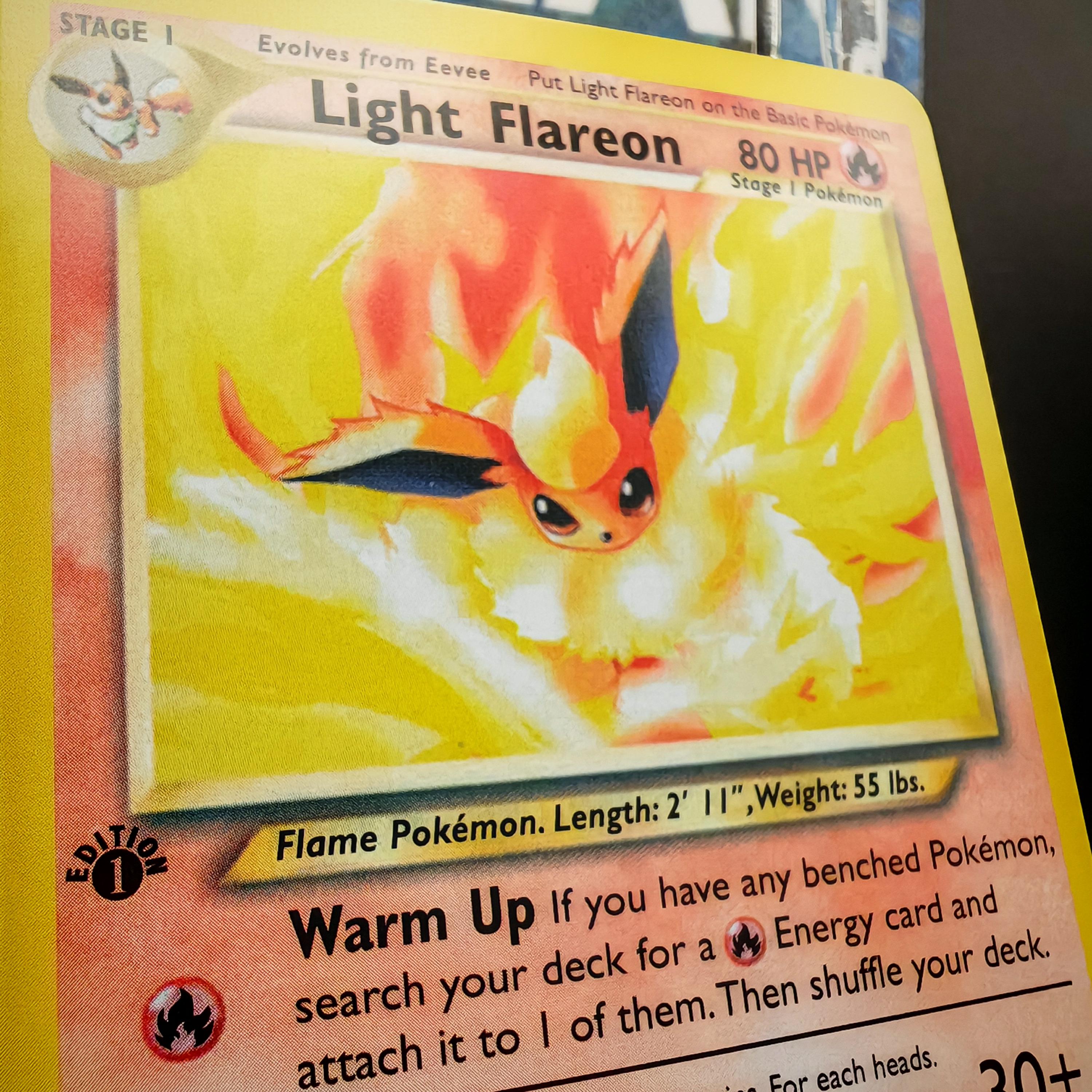 Light Flareon, Jolteon & Vaporeon 3 Cards Bundle • Handmade PROXY