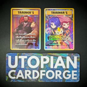 Giovanni's Scheme &/of Here Comes Team Rocket! • Handgemaakte PROXY/ORICA • X en Y-Promos 278/277 • Met TEXTUURpatroon en holografie