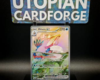 Milotic ex Illustrator Rare • Proxy/Orica fait main • Surging Sparks 237 • Holographie arc-en-ciel appliquée sur le fond de l'illustration