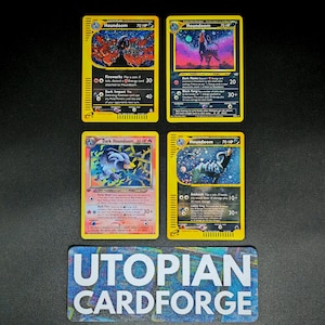 Houndoom  • Handmade PROXY/ORICA • Evolving Skies 215 • With Texture Pattern and Rainbow Glitter Holography applied