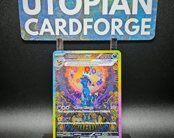 Umbreon ex Teracristal • Handmade PROXY/ORICA • Prismatic Evolutions 161 • Textured front with gorgeous rainbow holography applied