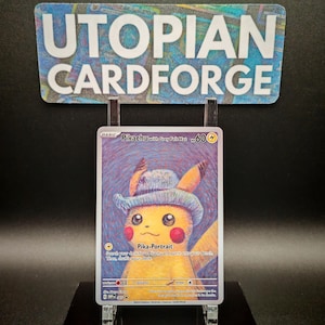 Pikachu con sombrero de fieltro gris • PROXY/ORICA hecho a mano • Promociones SV Black Star • Común, raro, no holográfico