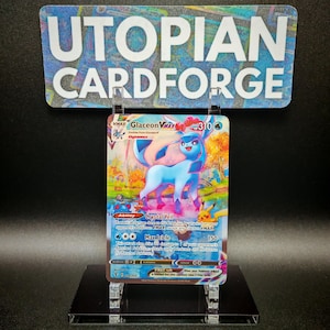 Glaceon VMAX Alt Art • Handmade PROXY/ORICA • Evolving Skies 209 • With Texture Pattern and Rainbow Holography