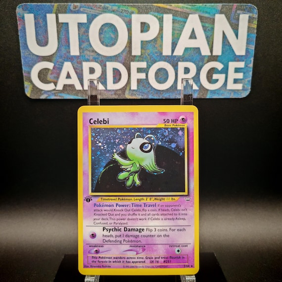 Celebi Holo Rare Handmade PROXY/ORICA Neo Revelation 3 Mirror Rainbow Holography Applied on the Artwork Background - Etsy Celebi Holo Rare Handmade PROXY/ORICA Neo Revelation 3 Mirror Rainbow Holography Applied on the Artwork Background - Etsy
