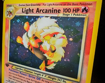 light arcanine pokemon card Light Arcanine Pokemon 2001 Holo Neo Destiny Japanese 059 EX+