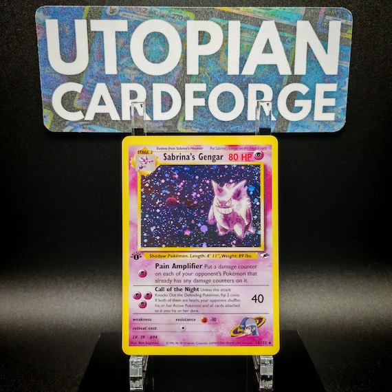 gengar pokemon card holo Gengar Pokemon Card Holographic Credit Card Skin