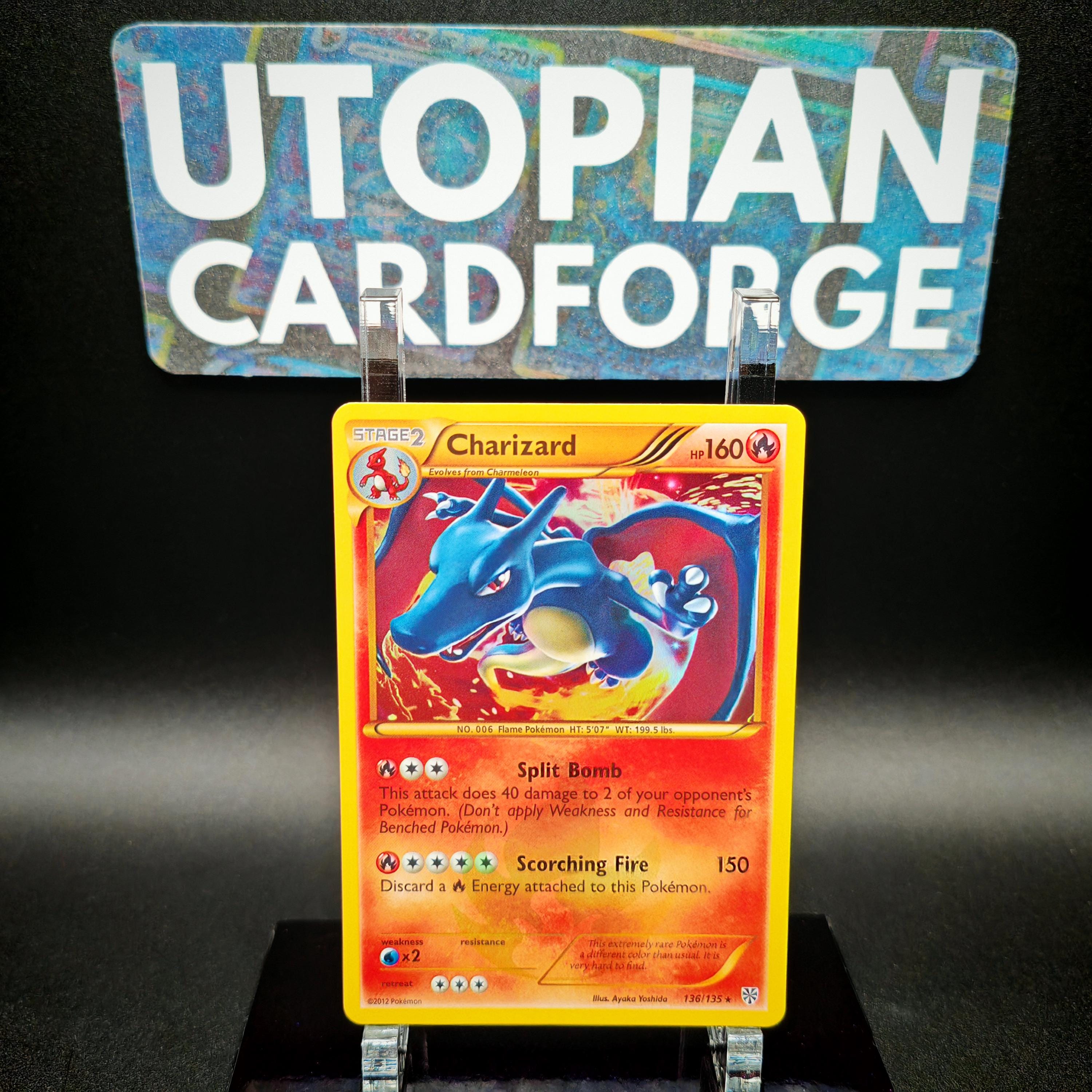 Charizard Secret Rare Gold Handmade PROXY/ORICA Plasma Storm 136 With Rainbow Holography Applied in the Artwork Background - Etsy Israel Charizard Secret Rare Gold Handmade PROXY/ORICA Plasma Storm 136 With Rainbow Holography Applied in the Artwork Background - Etsy Israel