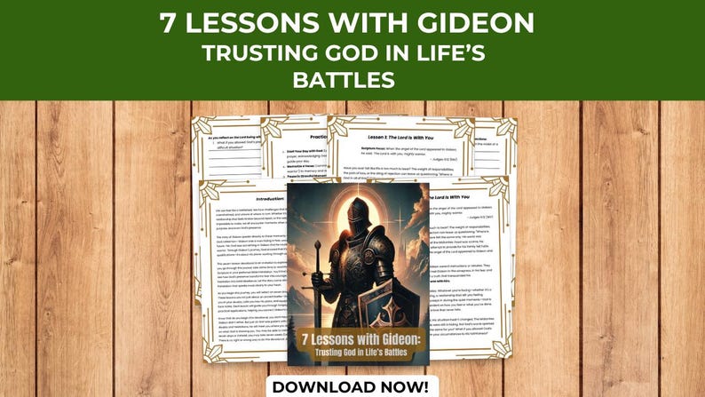 7 Lessons With Gideon Trusting God in Life’s Battles Christian ...