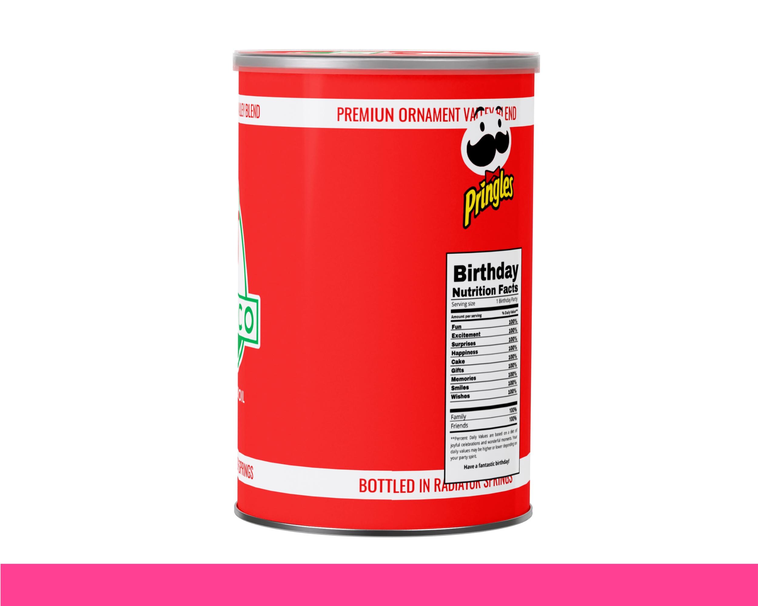 Pringles Can Label | 2.3 Oz 71g | Dinoco Party Favors | Editable ...