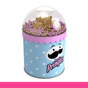 Custom Pringles Label Template 1.3oz Canva Editable | Digital Download Printable Mini Snack Can Wrapper | Chip Bag Party Favors image 2