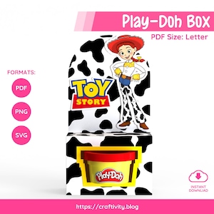 Play-Doh Box | SVG, PNG, JPG & Pdf | Instant Download | Printable | Toy Story