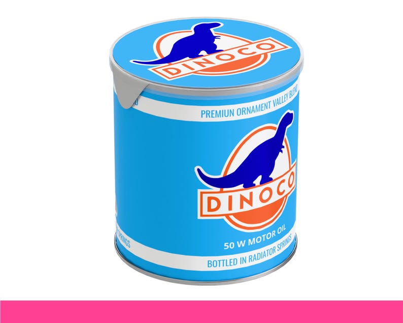 Dinoco Pringles Can Label Template | Cars Theme Printable Snack Wrapper ...