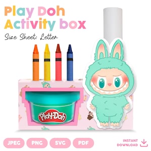 Play-Doh Activity Box | SVG, PNG, JPG & Pdf | Instant Download | Printable | Labubu