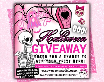 Halloween Giveaway Special Flyer, Halloween Raffle Flyer, Halloween Giveaway Special Flyer, Giveaway Flyer, Halloween Giveaway Raffle Flyer
