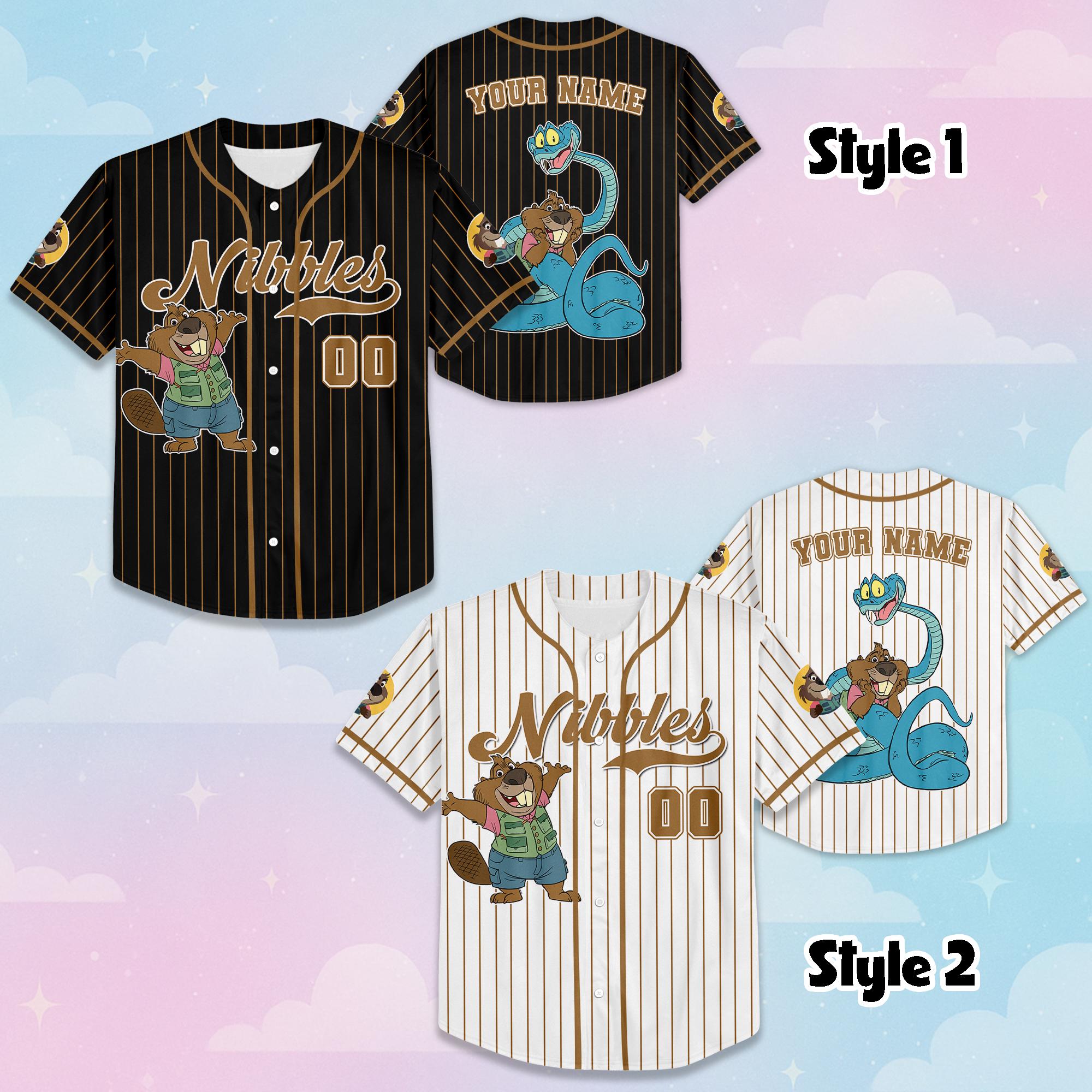Discover Custom Nibbles Maplestick Baseball Jersey, Personalized Disney Zootopia 2 Baseball Jersey, Matching Team Outfit, Birthday Gift