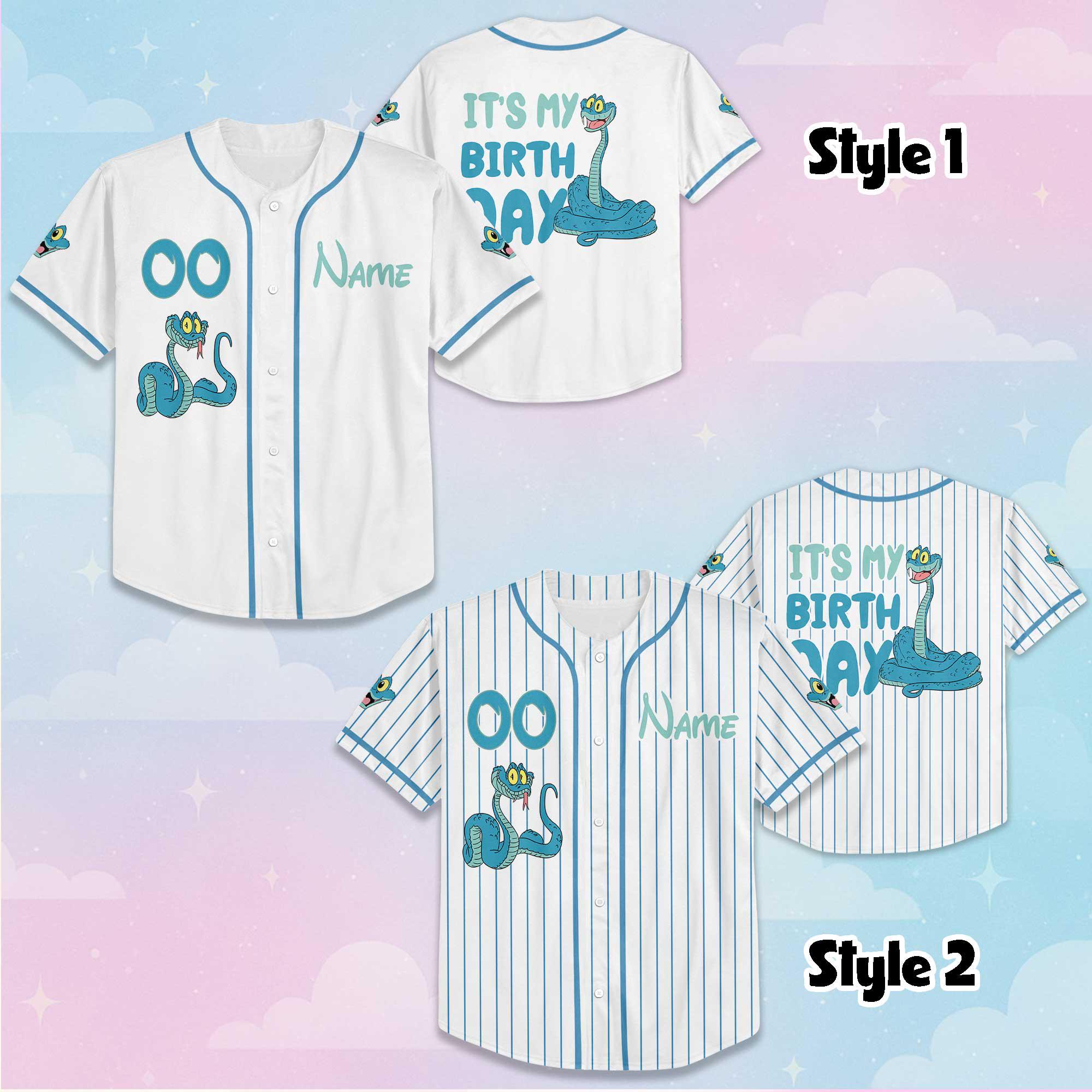 Discover Custom Gary De'Snake Birthday Baseball Jersey, Personalized Disney Zootopia 2 Baseball Jersey, Matching Team Outfit, Birthday Gift