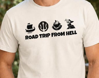Odyssey-shirt, T-shirt Griekse mythologie roadtrip, Homer-literatuurcadeau