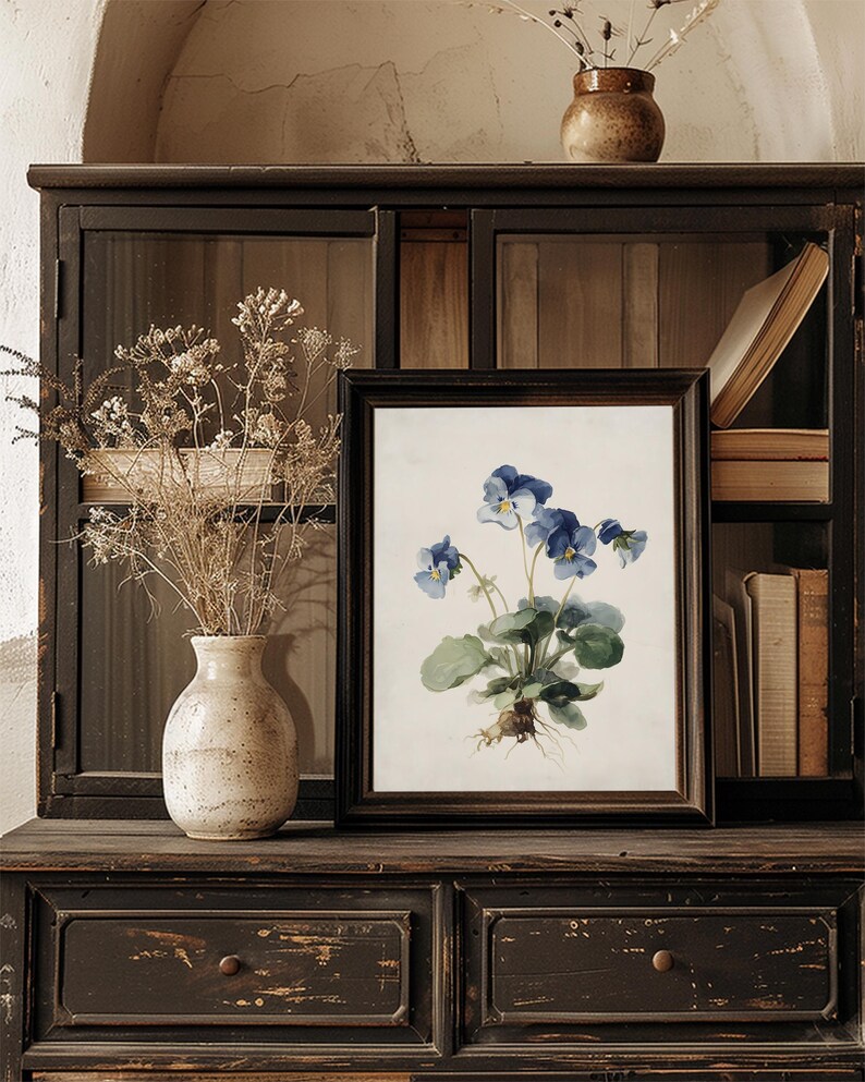 vintage-botanical-flower-blue-floral-antique-botanical-illustration