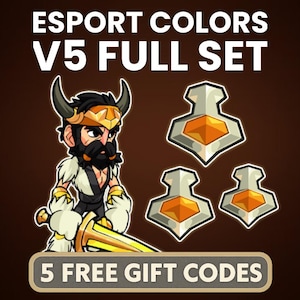 V5 Colors Full Set For All Legends | For All Legends | Fast Delivery | Brawlhalla Codes | Brawlhalla Colors | Viewership Reward Color Codes