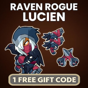 Raven Rogue Lucien Skin | Brawlhalla Legend Skins| Brawlhalla Lucien Legend | Brawlhalla Skins